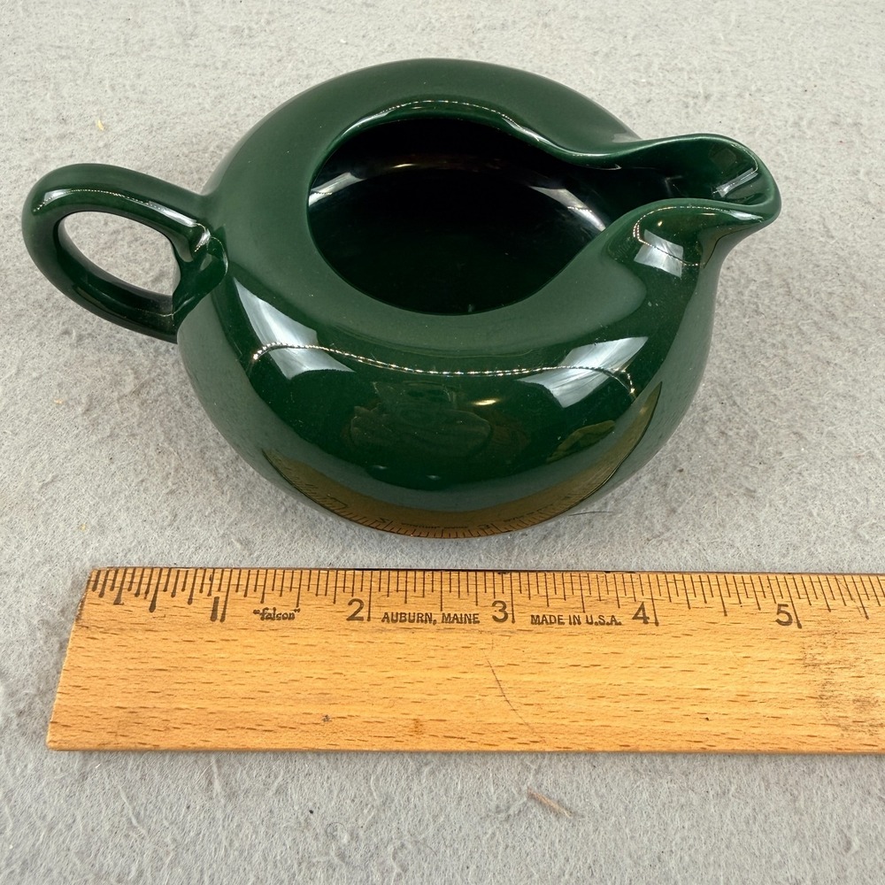 Vintage Malibu Modern Hollydale California Pottery Sugar Creamer Set Green MCM - Picture 9 of 11